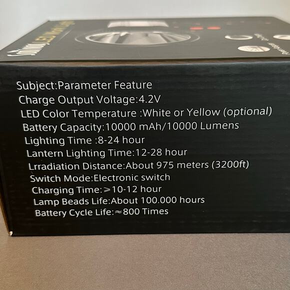 New! LED Work Light Waterproof Spotlight Floodlight Warning & Flashing Functions - Picture 5 of 8